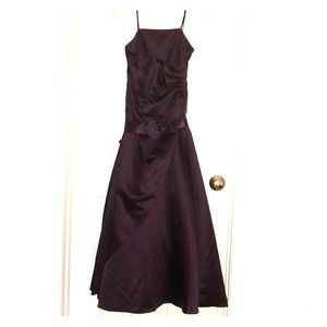 Plum Junior Bridesmaid Dress Worn Once